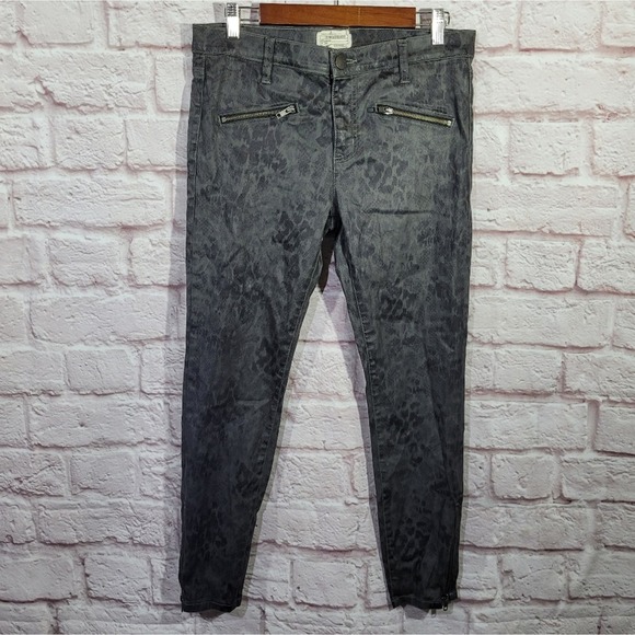 Current Elliot Soho Zip Stiletto Castle Dirty Paws Skinny Ankle Jeans - Picture 2 of 13